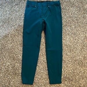 Maurices Pull On Skinny Bengaline Ankle Pants ~ Midnight Teal ~ Large Long